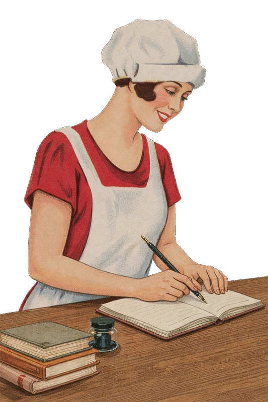 Pani spisuje przepis